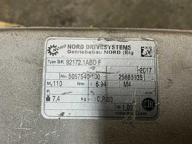 Nord drivesystems elektromotor (4x) - afbeelding 8 van  9