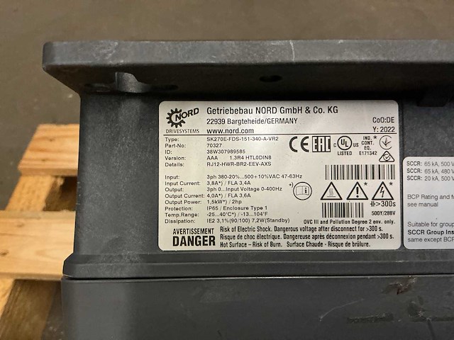 Nord drivesystems sk270e converter frequentieregelaar (4x) - afbeelding 4 van  7
