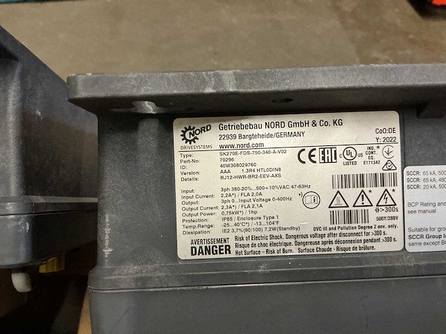 Nord drivesystems sk270e converter frequentieregelaar (4x) - afbeelding 5 van  7