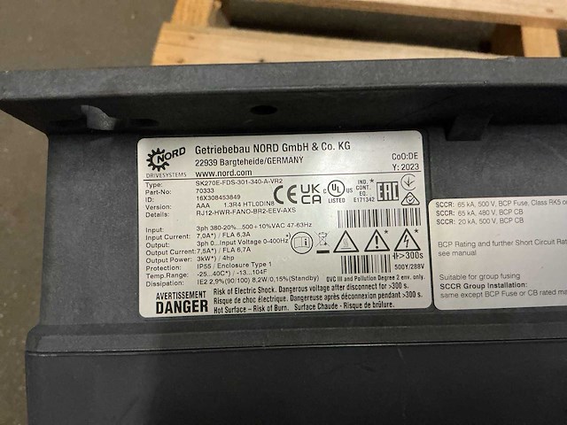 Nord drivesystems sk270e converter frequentieregelaar (4x) - afbeelding 7 van  7