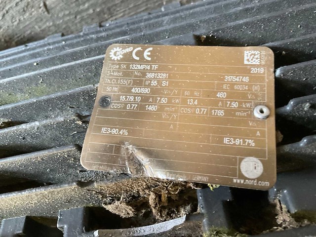Nord sk5282abgh elektromotor - afbeelding 2 van  3