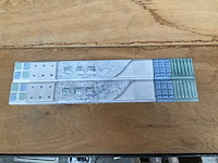 Norddeutsche steingutfabrik decoratietegel 33x4 cm (39x) - afbeelding 1 van  7