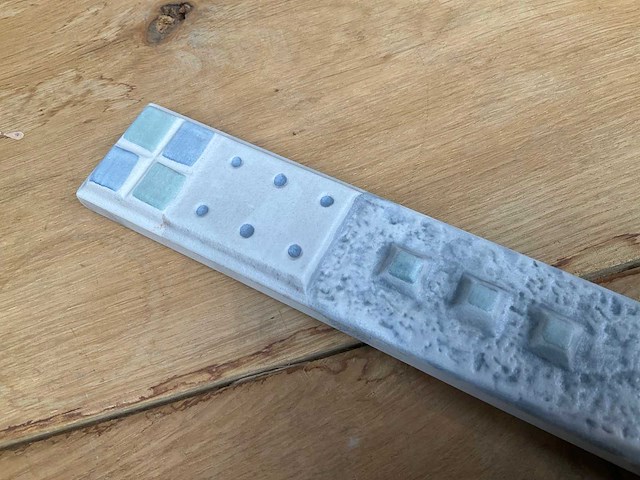 Norddeutsche steingutfabrik decoratietegel 33x4 cm (39x) - afbeelding 3 van  7