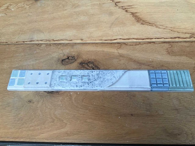Norddeutsche steingutfabrik decoratietegel 33x4 cm (39x) - afbeelding 5 van  7