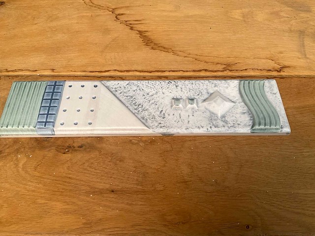 Norddeutsche steingutfabrik decoratietegel 33x7,5 cm - afbeelding 1 van  6