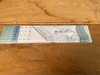 Norddeutsche steingutfabrik decoratietegel 33x7,5 cm - afbeelding 1 van  6