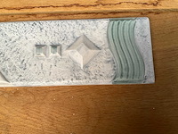 Norddeutsche steingutfabrik decoratietegel 33x7,5 cm - afbeelding 3 van  6