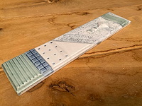 Norddeutsche steingutfabrik decoratietegel 33x7,5 cm - afbeelding 5 van  6