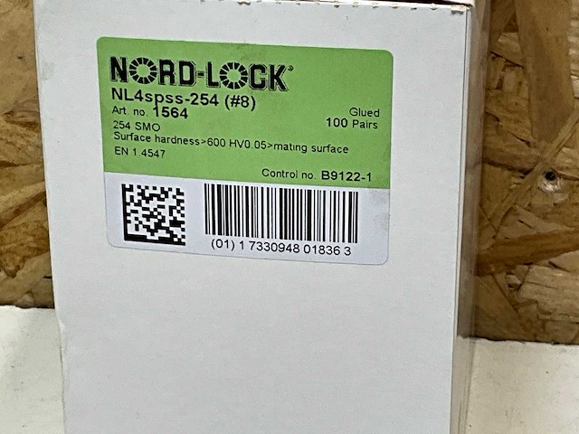 Nordlock roestvaststalen wigborgringen (200x) - afbeelding 6 van  6