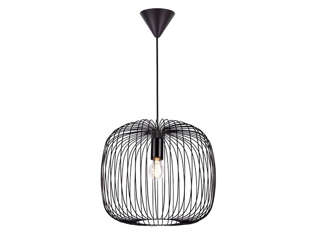 Nordlux beroni 40 hanglampe27 metaal zwart - afbeelding 1 van  3