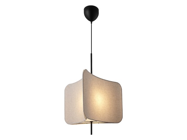 Nordlux tinto hanglamp e27 textiel zwart - afbeelding 2 van  5