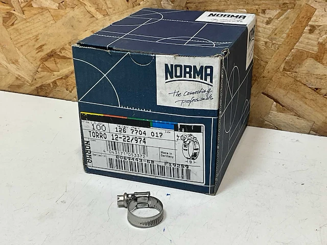 Norma slangklem rvs band 9mm 12-22mm (300x) - afbeelding 2 van  5