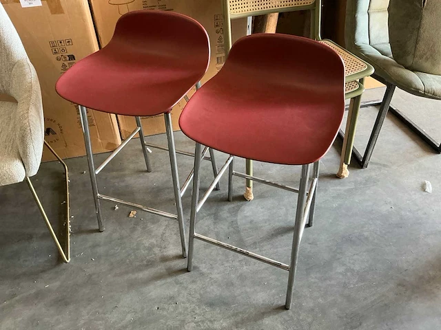 Normann copenhagen barkrukken zithoogte 64cm (2x) - afbeelding 1 van  3