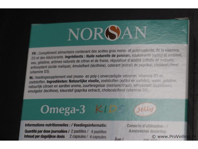 Norsan omega-3 kids jelly - 2 doosjes á 45 kauwcapsules - afbeelding 3 van  4