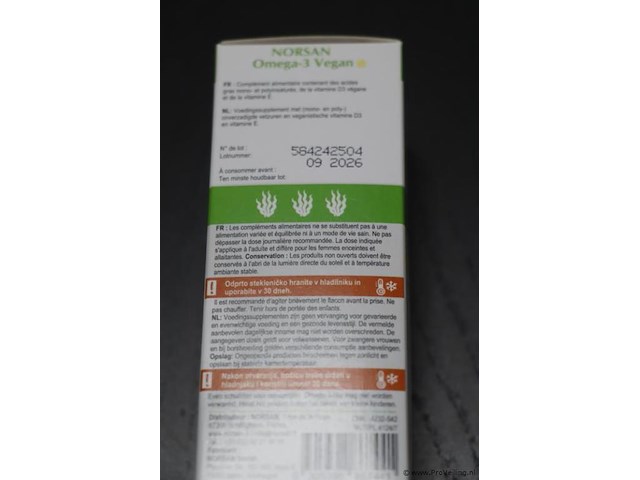 Norsan omega-3 vegan - 2 flessen á 100ml - citroensmaak - afbeelding 3 van  3