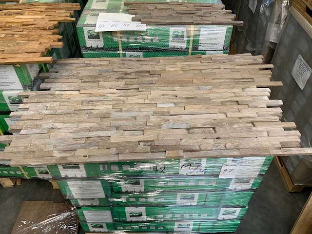 Northern light hardwoods teak wandbekleding (24 m2) - afbeelding 1 van  3