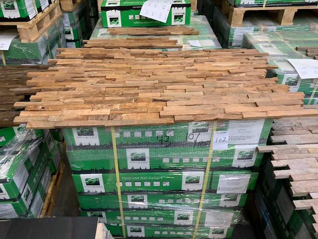 Northern light hardwoods teak wandbekleding (25 m2) - afbeelding 1 van  1