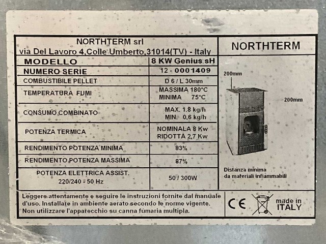 Northterm 8 kw genius sh palletkachel - afbeelding 7 van  7