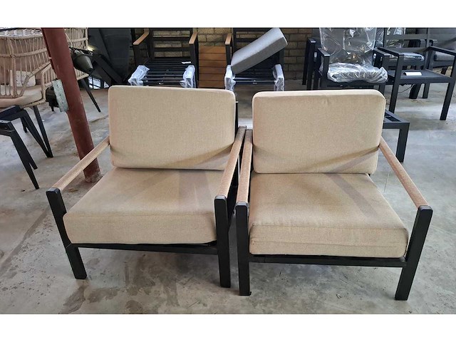 Nosso - lounge - tuinstoel (2x) - afbeelding 1 van  2