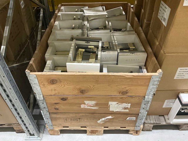 Nostalgie deurkruk set blind (90x) - afbeelding 1 van  3