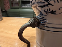 Nostalgische au-bain marie met tapkraan, saksisch decor, eind 19e eeuw, 19e eeuw - afbeelding 4 van  8