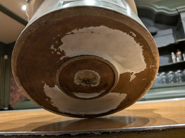 Nostalgische au-bain marie met tapkraan, saksisch decor, eind 19e eeuw, 19e eeuw - afbeelding 7 van  8