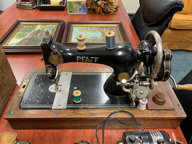 Nostalgische handnaaimachine (6x) - afbeelding 2 van  12