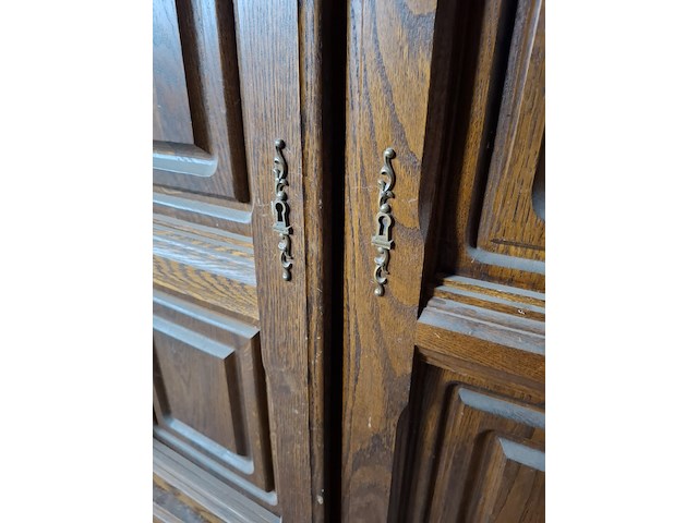 Nostalgische houten wandmeubel - afbeelding 6 van  12