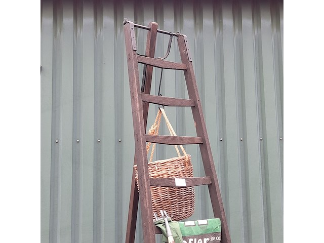 Nostalgische kersenplukladder - afbeelding 2 van  7