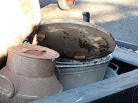 Nostalgische melkwagen met 2x melkbus - afbeelding 10 van  10