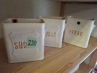 Nostalgische suikerpotten zonder deksel - afbeelding 2 van  3