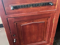 Notaris bureau, groen en gelakt - afbeelding 3 van  7