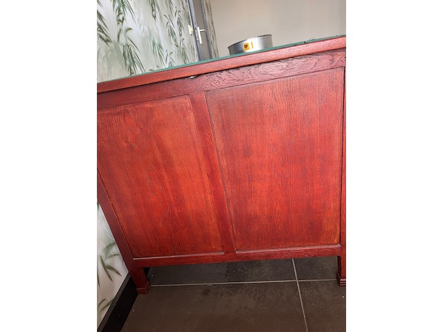 Notaris bureau, groen en gelakt - afbeelding 6 van  7