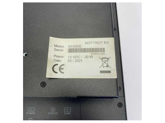Nottrot n-line n156de p marine monitor 15.6 inch full hd 1920 x 1080 vesa mount - afbeelding 5 van  7