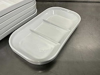 Nova hotelporselein - 3-vaks serveerplateau met deksel (160x) - afbeelding 4 van  6