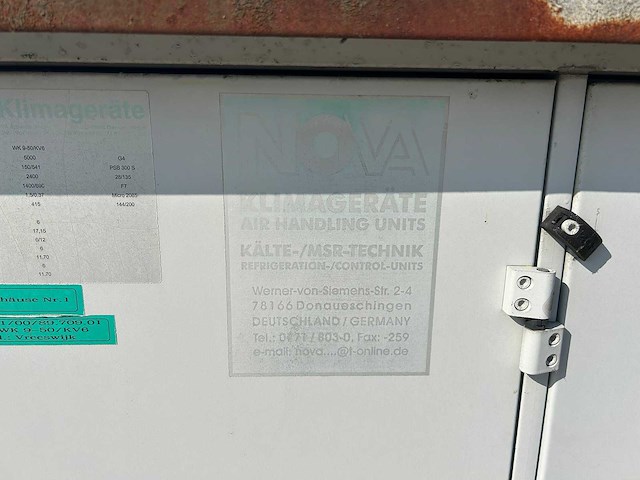 Nova klimageräte - modulaire luchtbehandelingskast - afbeelding 11 van  19