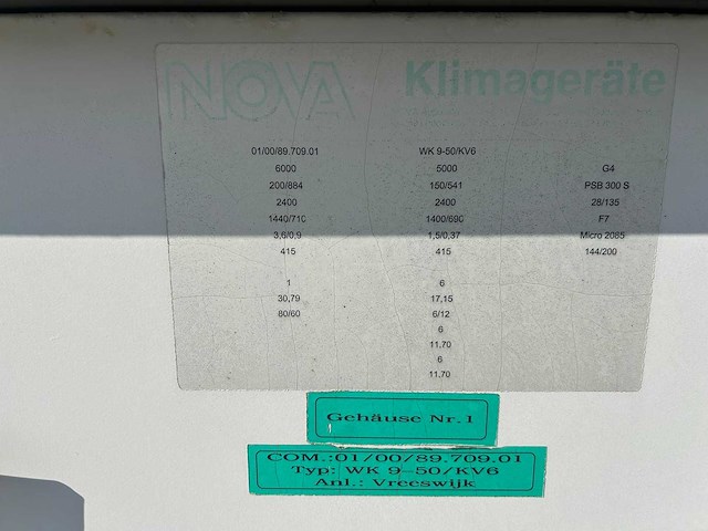Nova klimageräte - modulaire luchtbehandelingskast - afbeelding 12 van  19