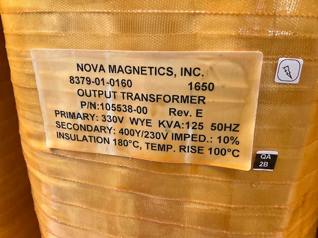 Nova magnetics 8379-01-0160 transformator 125kva - afbeelding 6 van  6