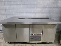Novameta - rvs patisserie koelwerkbank met ingebouwde saladiere - afbeelding 1 van  8