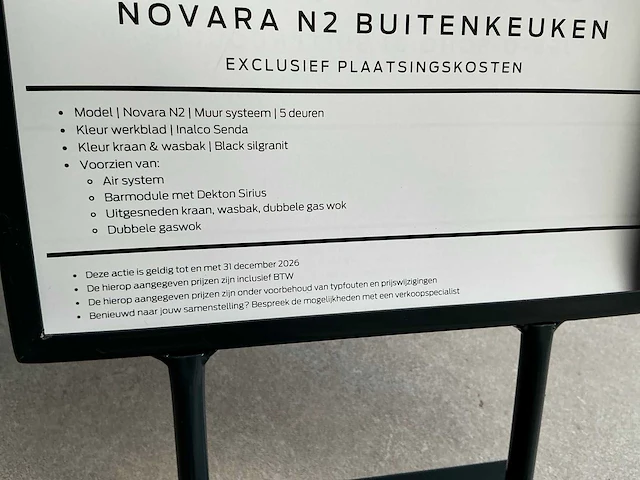 Novara n2 buitenkeuken met bar - afbeelding 8 van  16