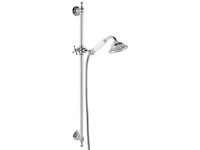 Novaservis doucheset retro met handdouche, douchestang, douchehouder en doucheslang, chroom - afbeelding 1 van  4