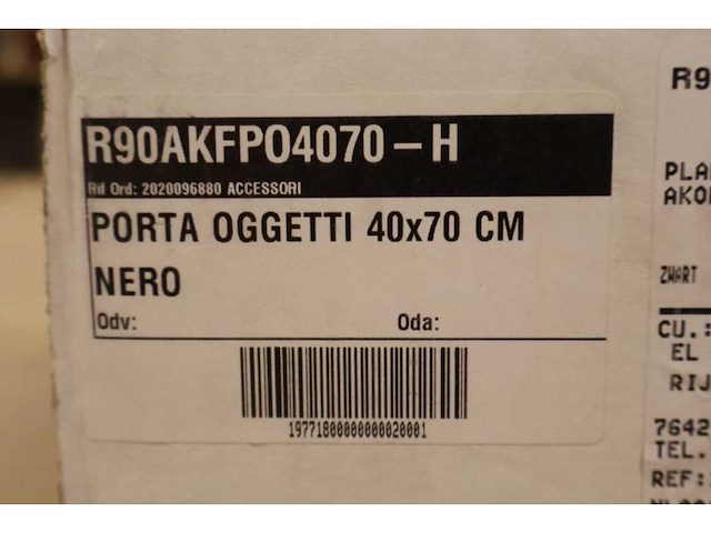 Novellini - frame one silver - porta oggetti - doucheopbergbox voor glasophanging - afbeelding 4 van  4