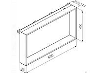 Novellini - kuadra - panchet - hangend planchet - afbeelding 3 van  5