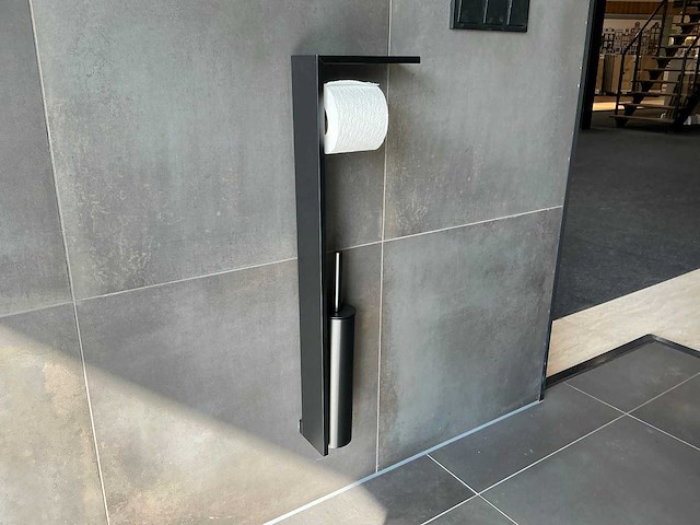 Novellini - kuadra - toiletrolhouder met borstel - afbeelding 1 van  2