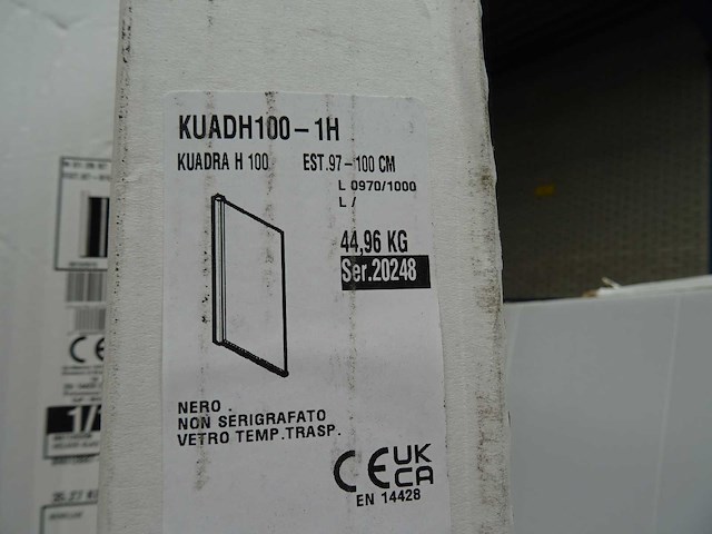 Novellini - kuadra h - inloopdouche - afbeelding 2 van  3