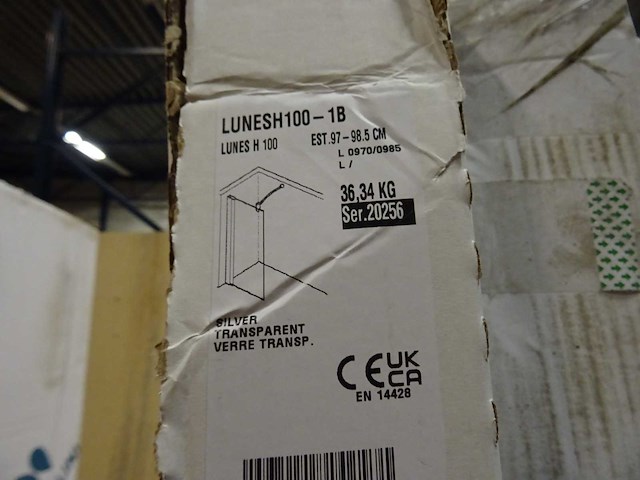 Novellini - lunes - h100-1b - inloopdouche - afbeelding 2 van  3