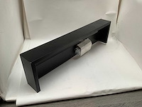 Novellini frame planchet met handdoekhouder mat zwart - afbeelding 3 van  4