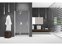 Novellini louvre g draaideur voor nis 108/111x195cm links chroom/helder - afbeelding 1 van  4