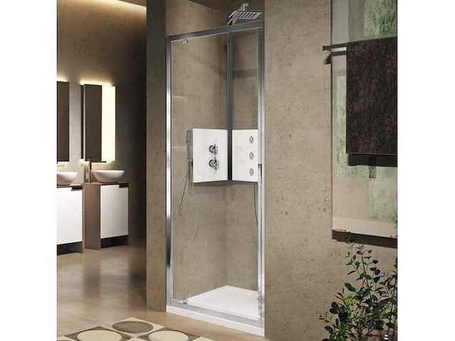 Novellini lunes 2.0 g 84-90x195cm nis douche draaideur - afbeelding 1 van  2