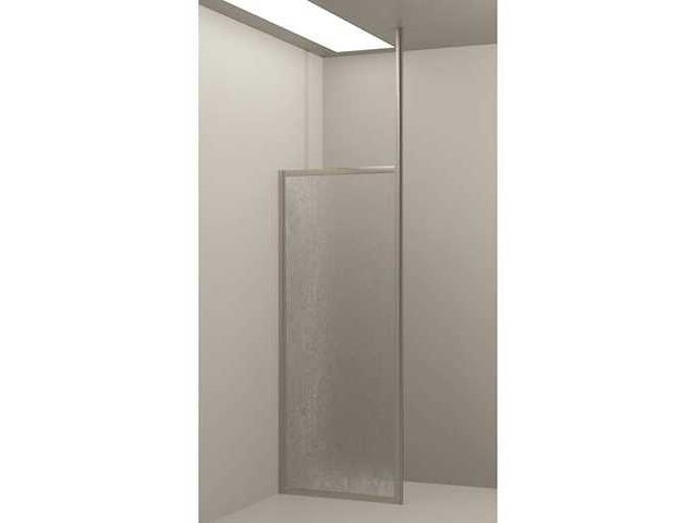 Novellini tris acryl 75 cm chroom profiel tpdf75-23b spatscherm - afbeelding 1 van  4